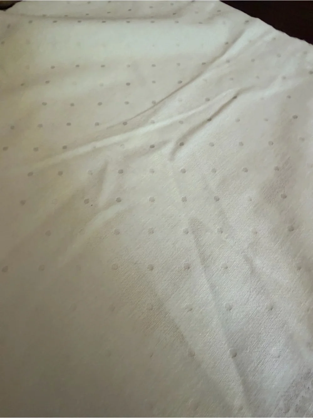 Kate Spade cotton table napkins polka dotted beige